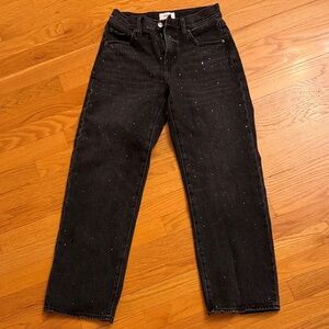 Pistola Black Studded Straight Leg Jeans